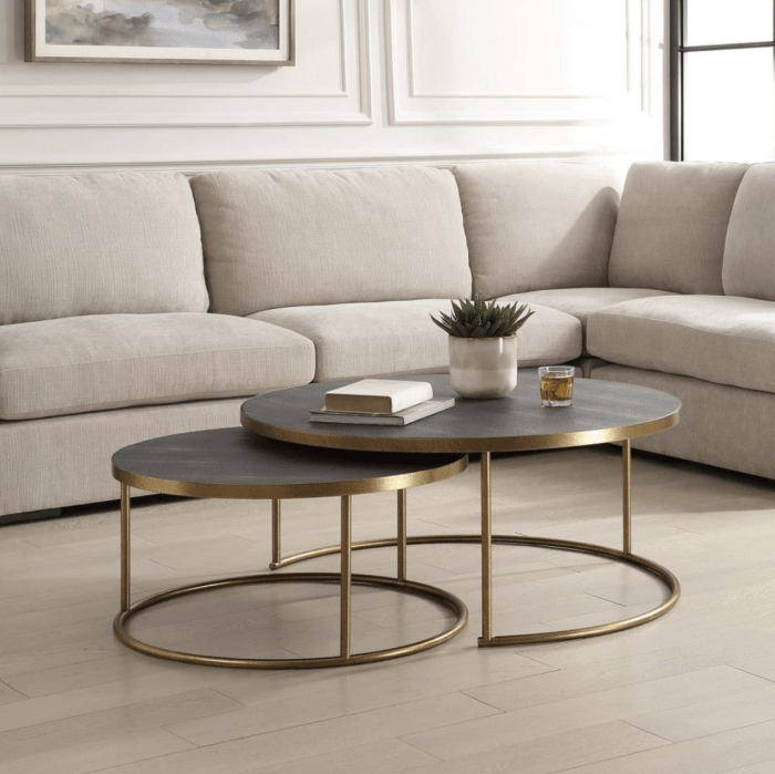 Uttermost - Aragon - Coffee Table (Set of 2)-17.5 Inches Tall and 40 Inches Wide